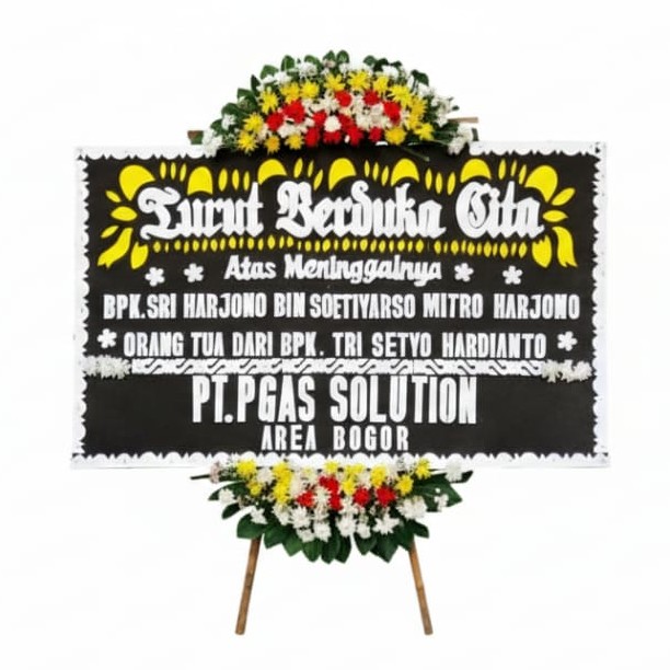 Papan Bunga Duka Cita Mahkota Florist 4